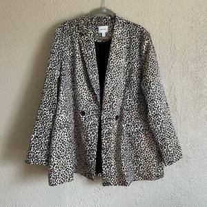 XXL Nine West Leopard Blazer